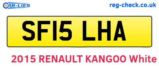 SF15LHA are the vehicle registration plates.