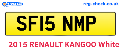 SF15NMP are the vehicle registration plates.