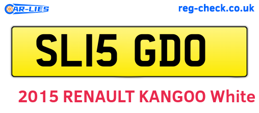 SL15GDO are the vehicle registration plates.