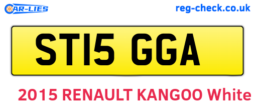 ST15GGA are the vehicle registration plates.