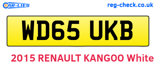 WD65UKB are the vehicle registration plates.