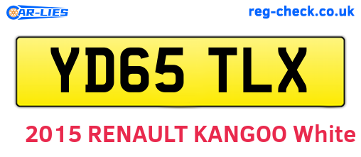YD65TLX are the vehicle registration plates.