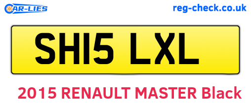 SH15LXL are the vehicle registration plates.