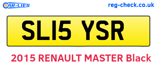 SL15YSR are the vehicle registration plates.