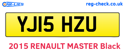 YJ15HZU are the vehicle registration plates.
