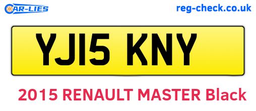 YJ15KNY are the vehicle registration plates.