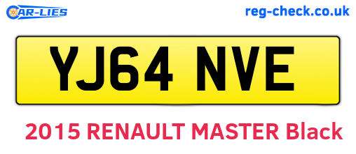 YJ64NVE are the vehicle registration plates.
