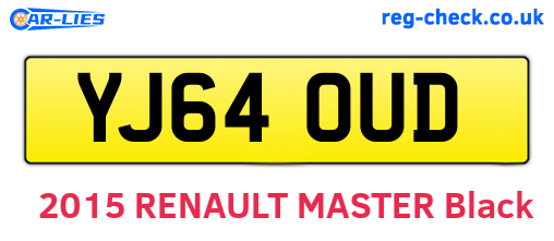 YJ64OUD are the vehicle registration plates.