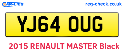 YJ64OUG are the vehicle registration plates.