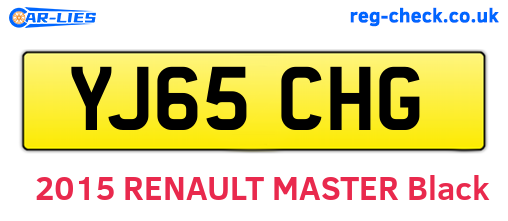 YJ65CHG are the vehicle registration plates.