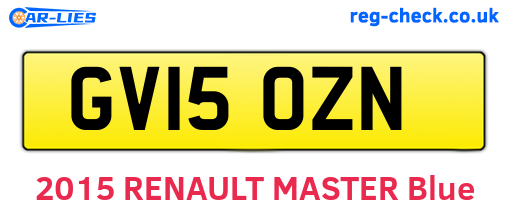 GV15OZN are the vehicle registration plates.