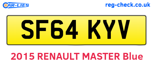 SF64KYV are the vehicle registration plates.