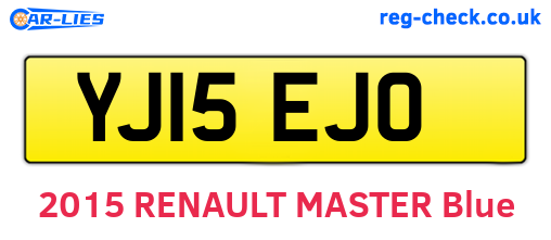 YJ15EJO are the vehicle registration plates.