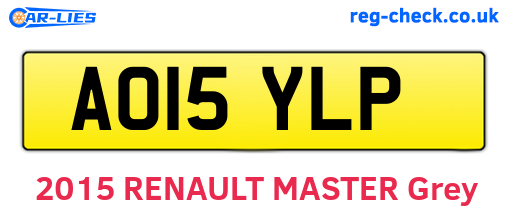 AO15YLP are the vehicle registration plates.