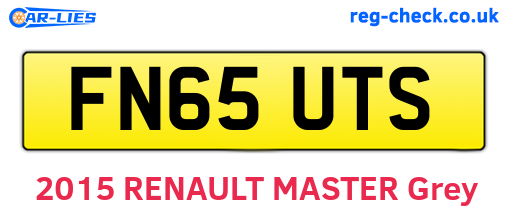 FN65UTS are the vehicle registration plates.