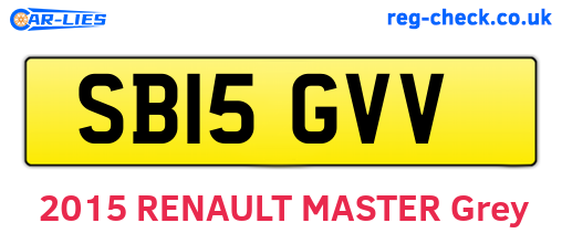 SB15GVV are the vehicle registration plates.
