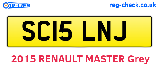 SC15LNJ are the vehicle registration plates.