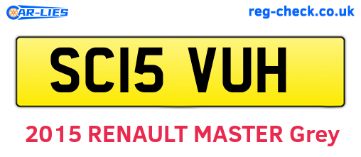 SC15VUH are the vehicle registration plates.
