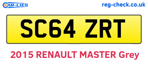 SC64ZRT are the vehicle registration plates.