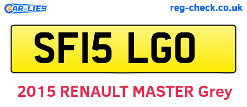 SF15LGO are the vehicle registration plates.