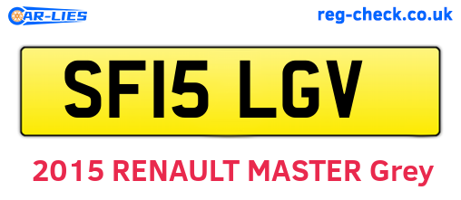SF15LGV are the vehicle registration plates.