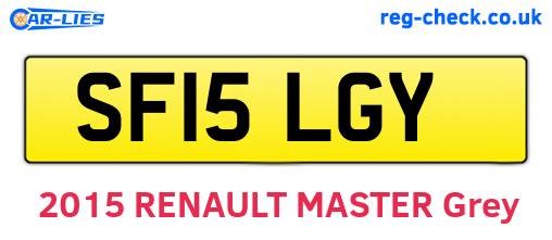 SF15LGY are the vehicle registration plates.
