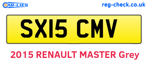 SX15CMV are the vehicle registration plates.