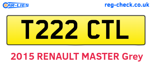 T222CTL are the vehicle registration plates.