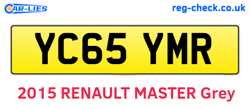 YC65YMR are the vehicle registration plates.