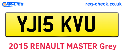 YJ15KVU are the vehicle registration plates.