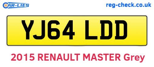 YJ64LDD are the vehicle registration plates.