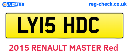 LY15HDC are the vehicle registration plates.