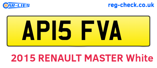 AP15FVA are the vehicle registration plates.