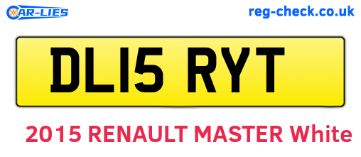DL15RYT are the vehicle registration plates.