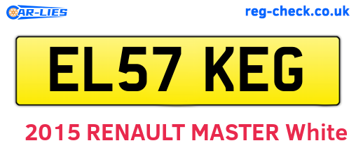 EL57KEG are the vehicle registration plates.