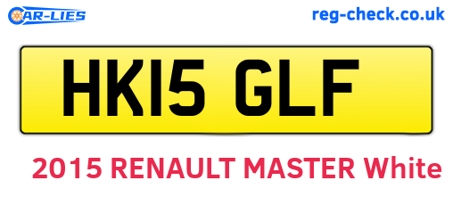 HK15GLF are the vehicle registration plates.