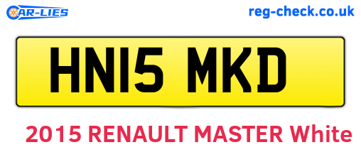 HN15MKD are the vehicle registration plates.