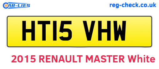 HT15VHW are the vehicle registration plates.
