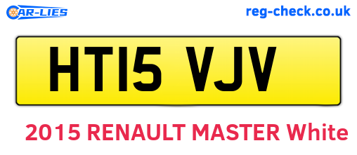 HT15VJV are the vehicle registration plates.