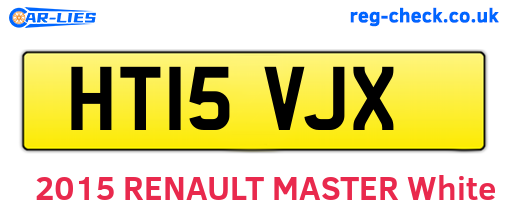 HT15VJX are the vehicle registration plates.
