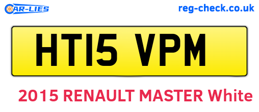 HT15VPM are the vehicle registration plates.