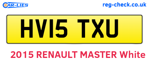 HV15TXU are the vehicle registration plates.