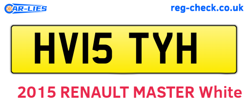 HV15TYH are the vehicle registration plates.