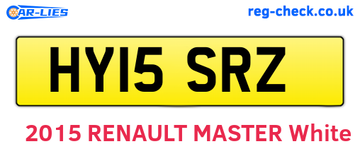 HY15SRZ are the vehicle registration plates.