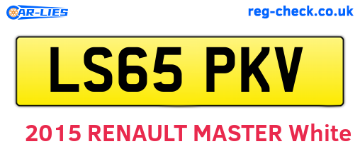 LS65PKV are the vehicle registration plates.