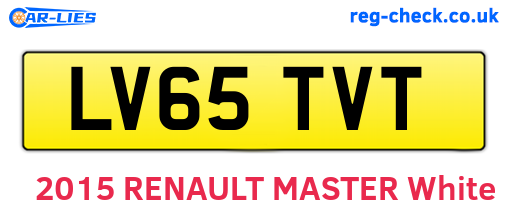 LV65TVT are the vehicle registration plates.