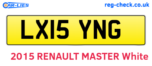LX15YNG are the vehicle registration plates.
