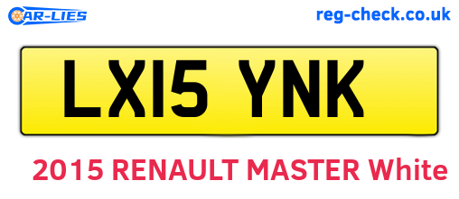 LX15YNK are the vehicle registration plates.