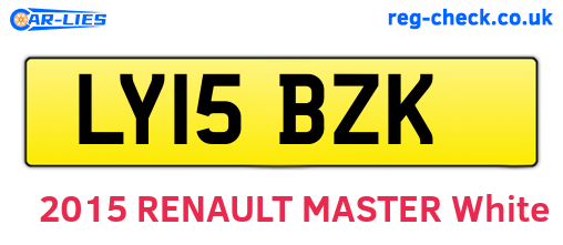 LY15BZK are the vehicle registration plates.