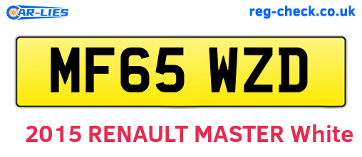 MF65WZD are the vehicle registration plates.
